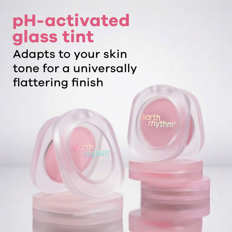 Earth Rhythm Glass Tint pH Activated Lip & Cheek Tint, Blendable, Moisturising and Non-greasy