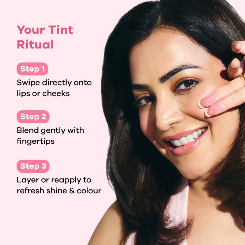 Earth Rhythm Glass Tint pH Activated Lip & Cheek Tint, Blendable, Moisturising and Non-greasy