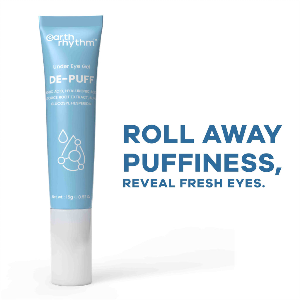 Earth Rhythm Depuff Under Eye Gel For Men & Women, Reduces Dark Under Eye and Depuffs Under Eye