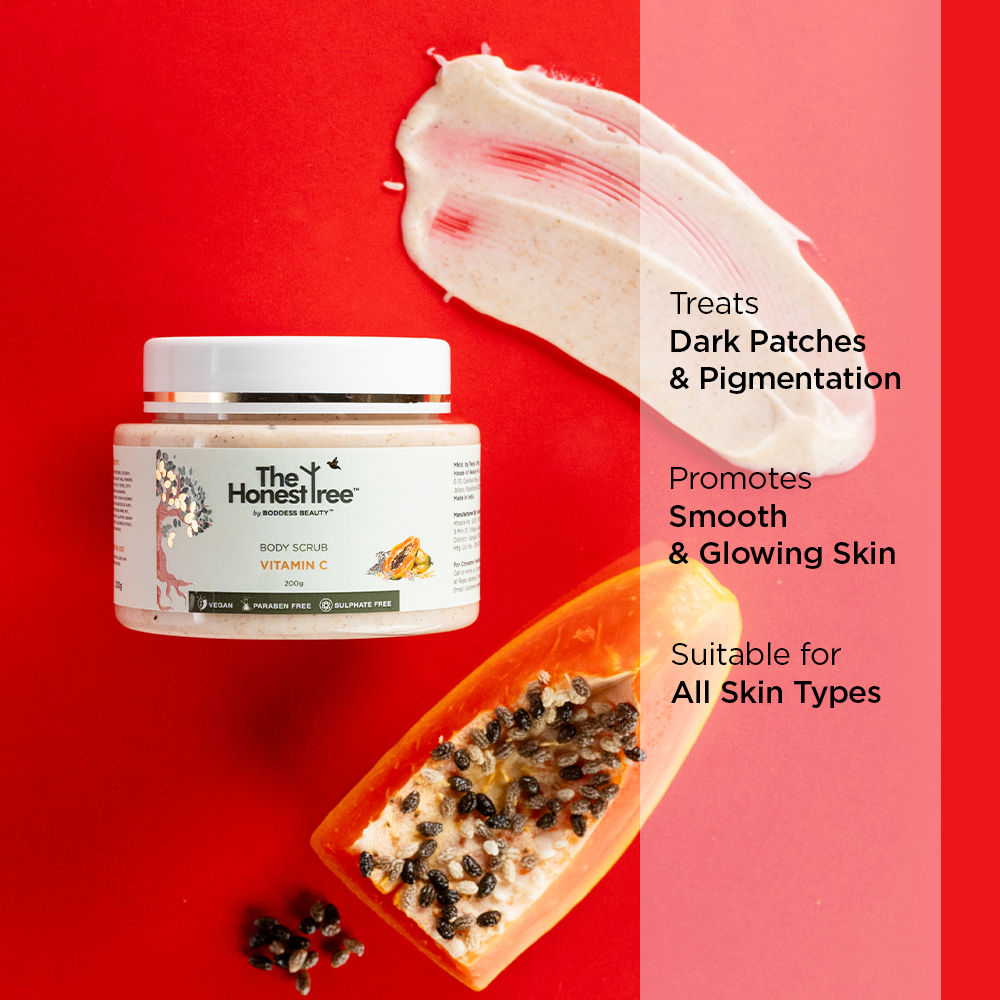 The Honest Tree by Boddess Beauty Vitmin C Body Scrub