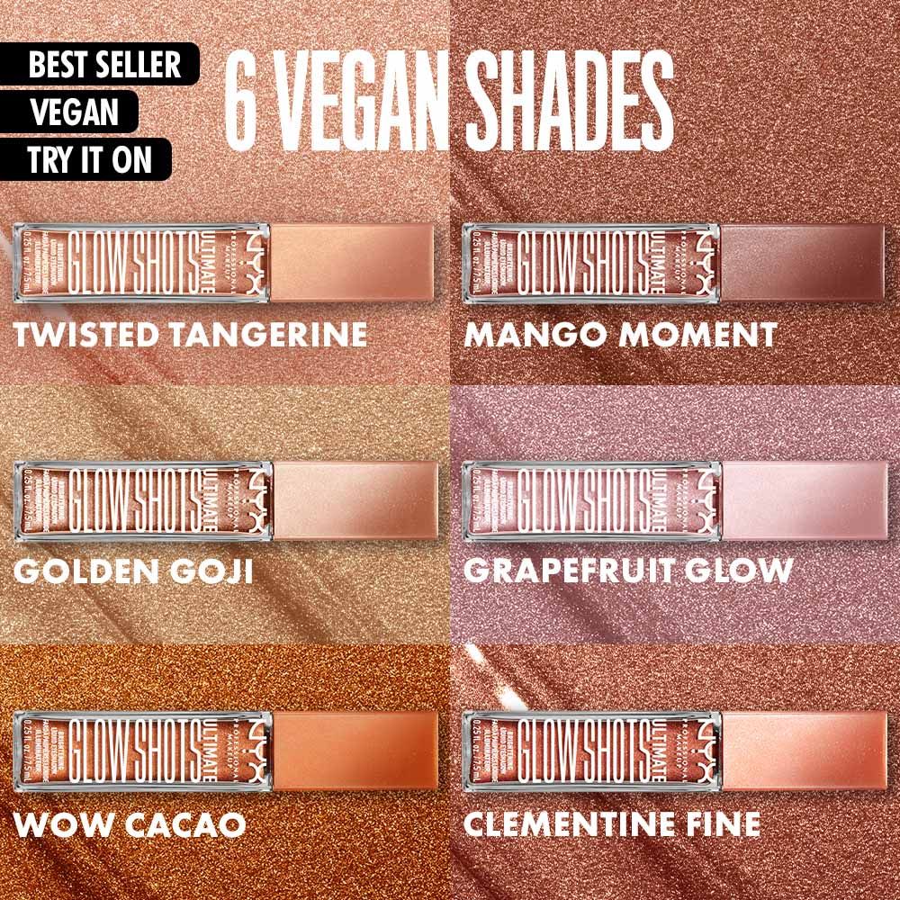 NYX Professional Makeup Ultimate Glow Shots Liquid Eyeshadow - Grapefruit Glow