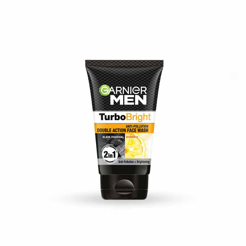 Garnier Men Turbo Bright Anti-Pollution Double Action Face Wash