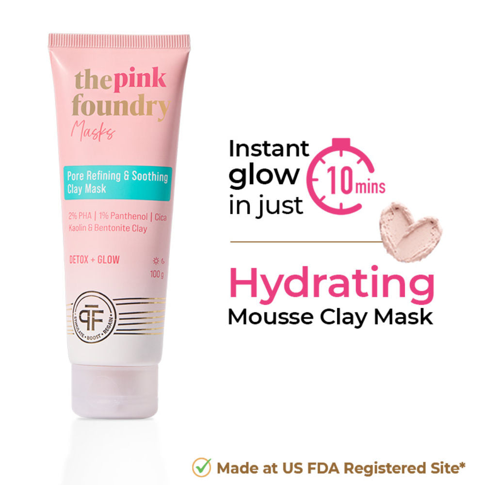 The Pink Foundry Pore Refining & Soothing Clay Mask