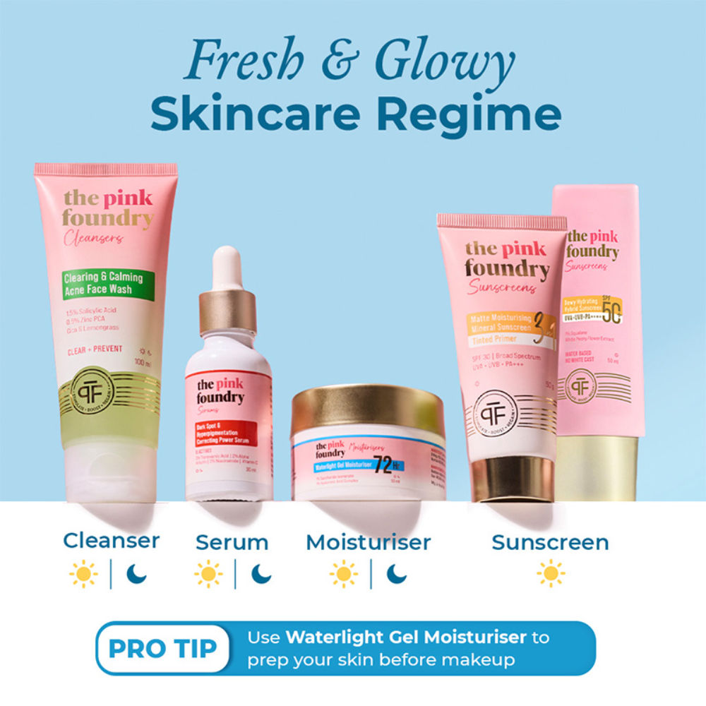 The Pink Foundry 72HR Waterlight Gel Moisturiser With 1% Hyaluronic Acid & 1% Saccharide Isomerate