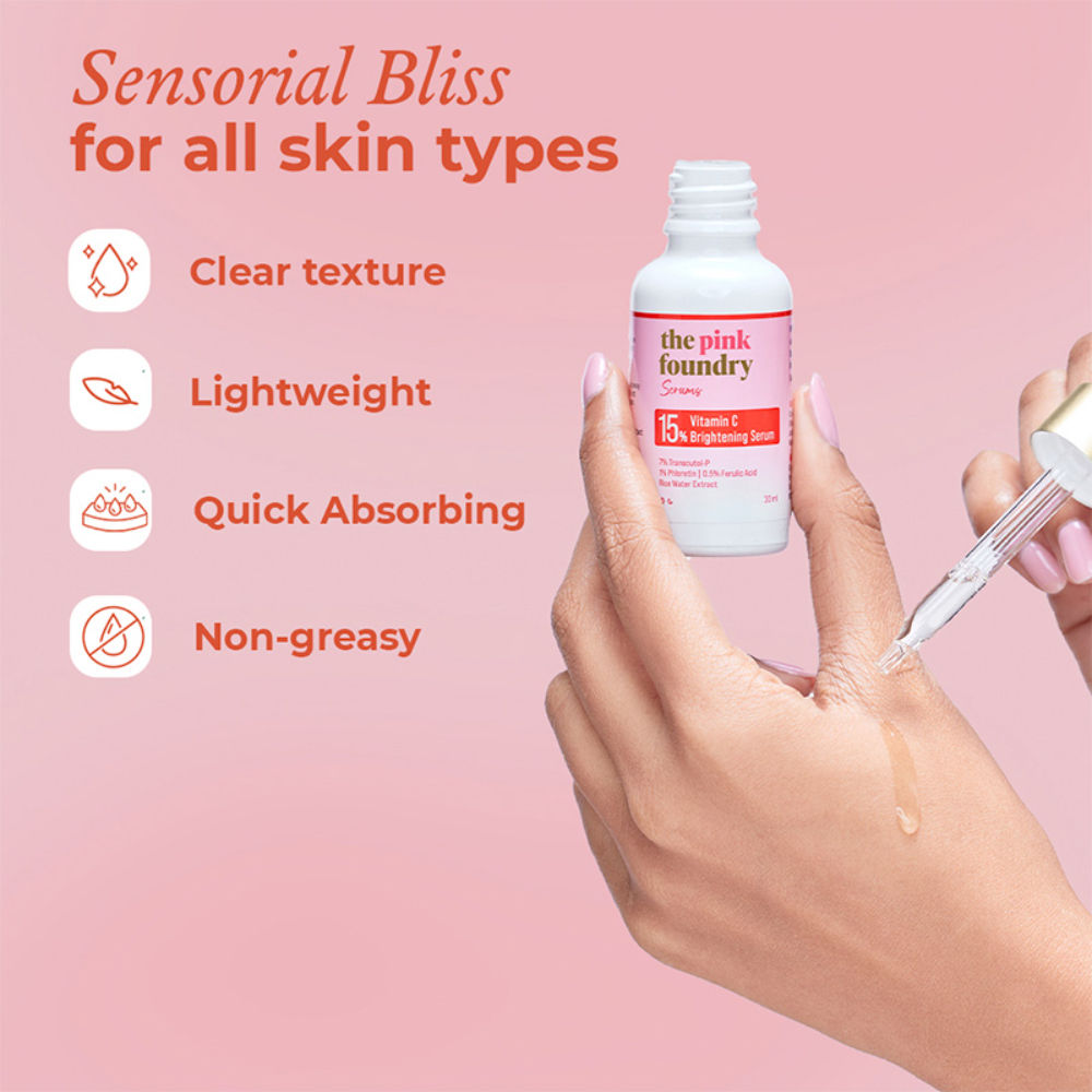 The Pink Foundry 15% Vitamin C Brightening Serum