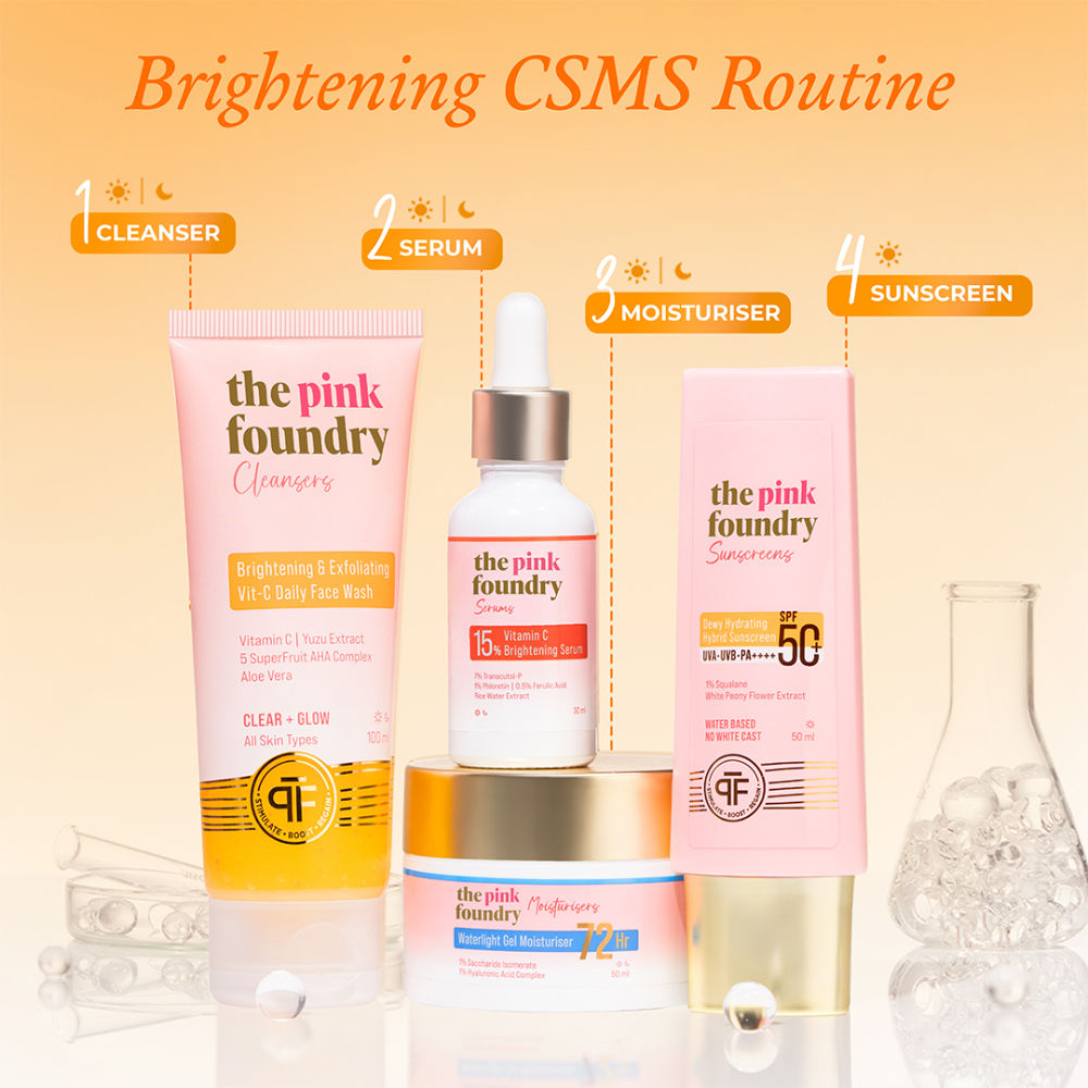 The Pink Foundry Brightening & Exfoliating Vit C Daily Face Wash