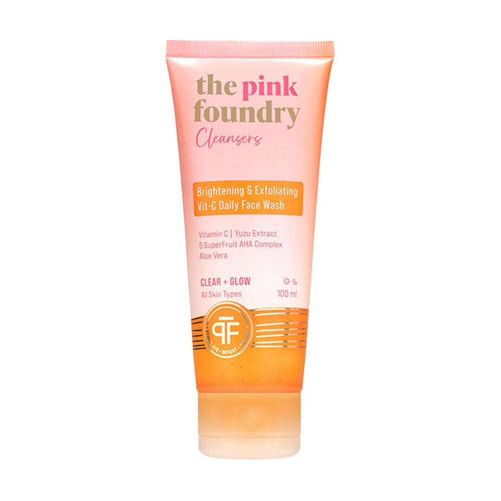 The Pink Foundry Brightening & Exfoliating Vit C Daily Face Wash