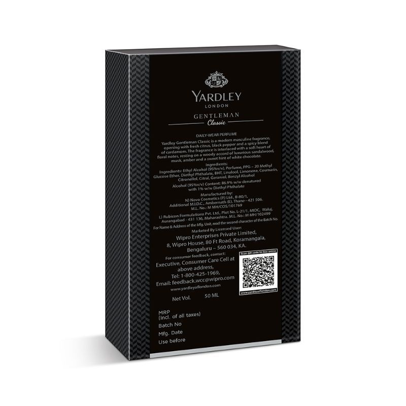 Yardley London Gentleman Classic Daily Wear Perfume For Him