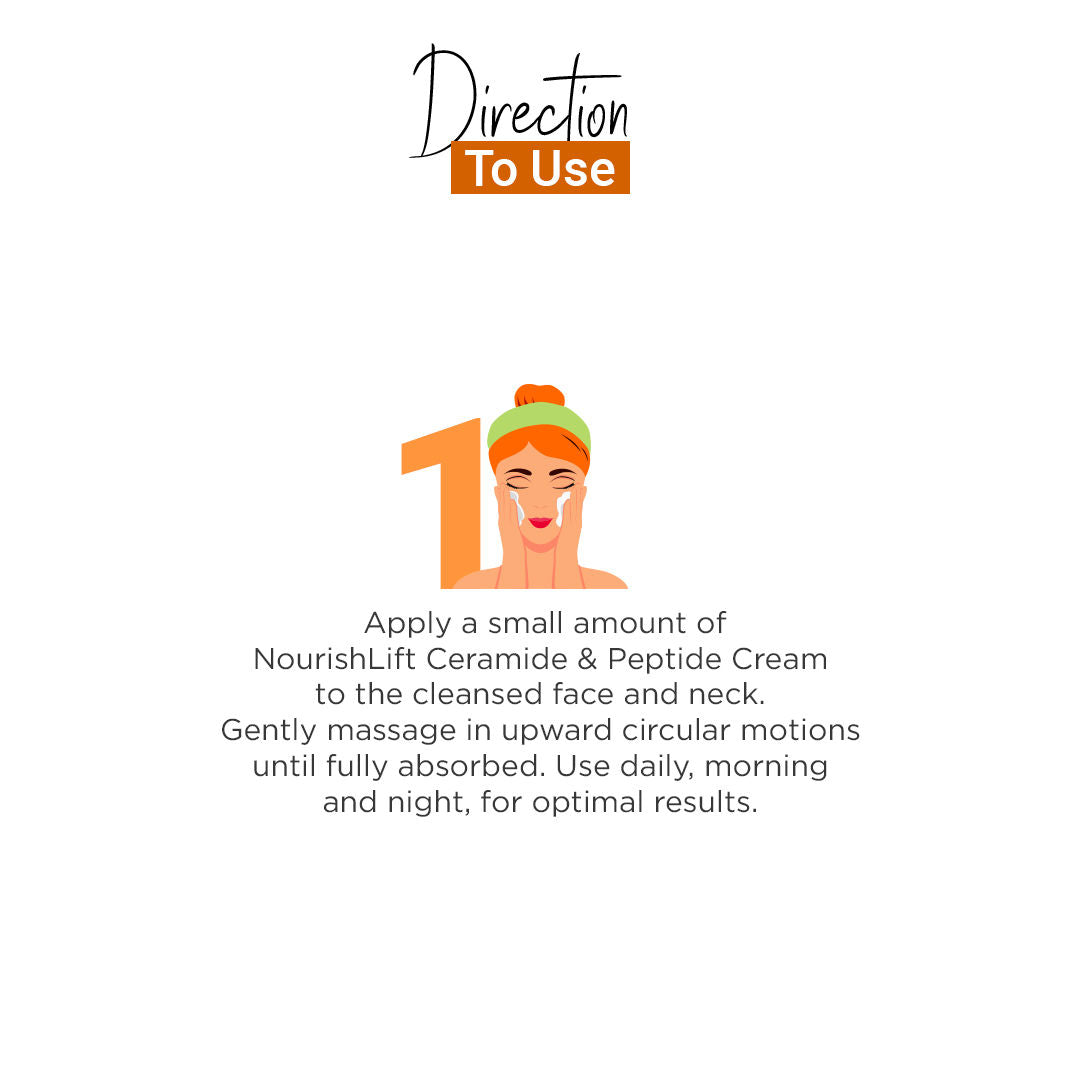 Vedic Line Nourishlift Ceramide & Peptide Cream, Hydrate & Moisturize