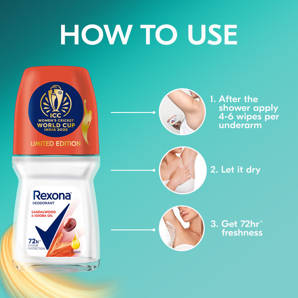 Rexona Antiperspirant Roll-on - Sandalwood And Jojoba Oil