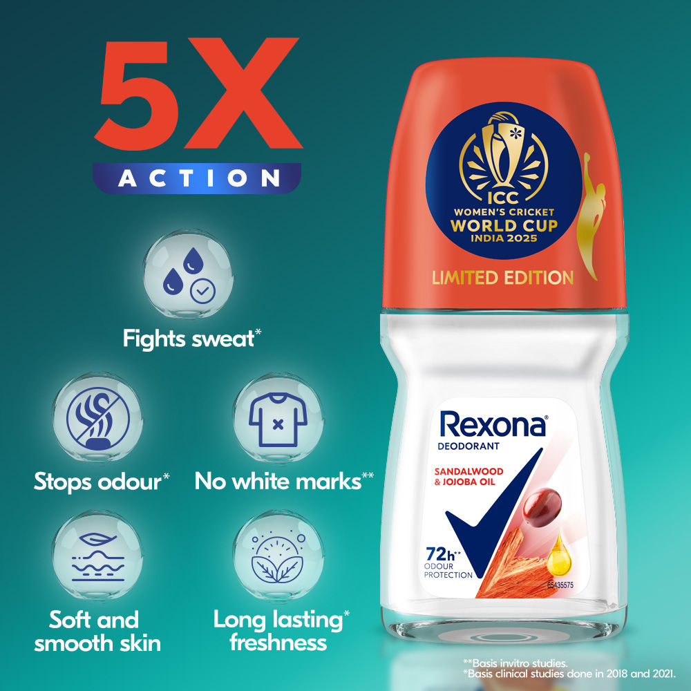 Rexona Antiperspirant Roll-on - Sandalwood And Jojoba Oil