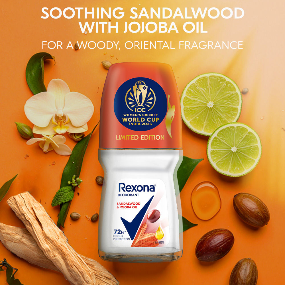 Rexona Antiperspirant Roll-on - Sandalwood And Jojoba Oil