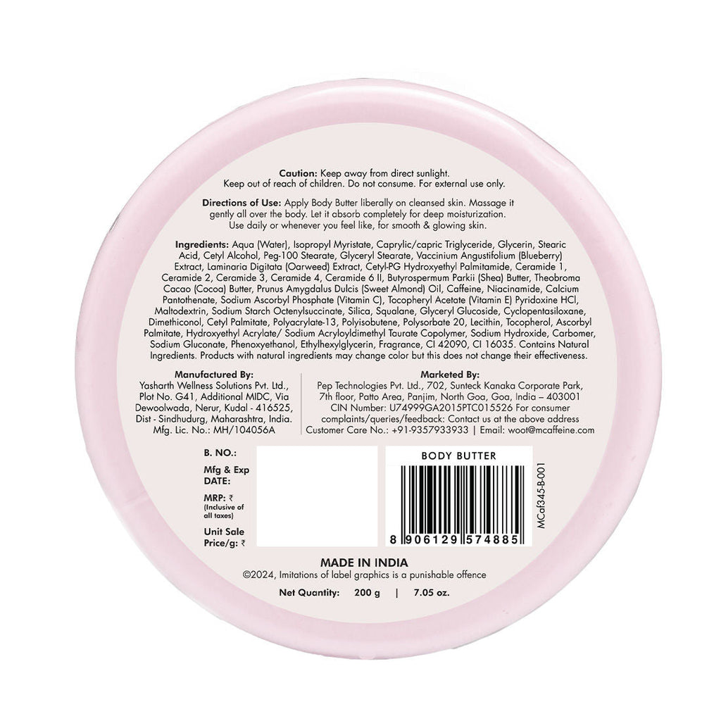 MCaffeine Blueberry Swirl Deep Moisturizing Body Butter