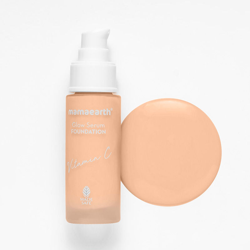 Mamaearth Glow Serum Foundation With Vitamin C & Turmeric For 12-hour Long Stay