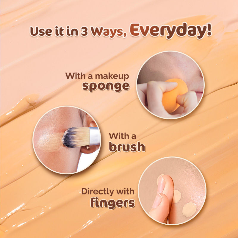 Mamaearth Glow Serum Foundation With Vitamin C & Turmeric For 12-hour Long Stay