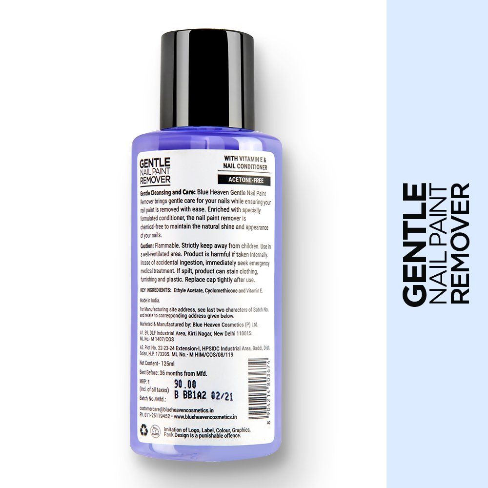 Blue Heaven Gentle Nail Paint Remover