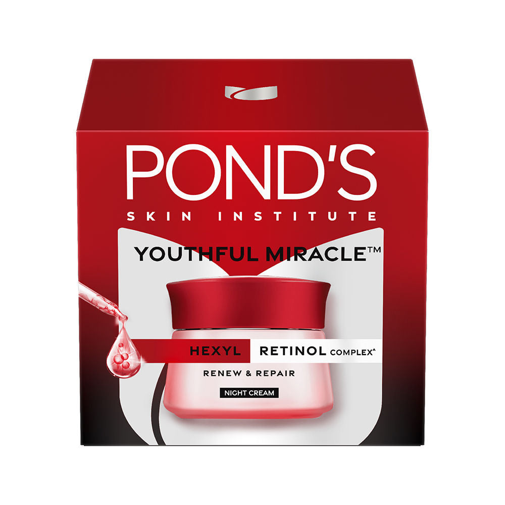 Ponds Youthful Miracle Anti Aging Night Cream With Retinol C Niacinamide