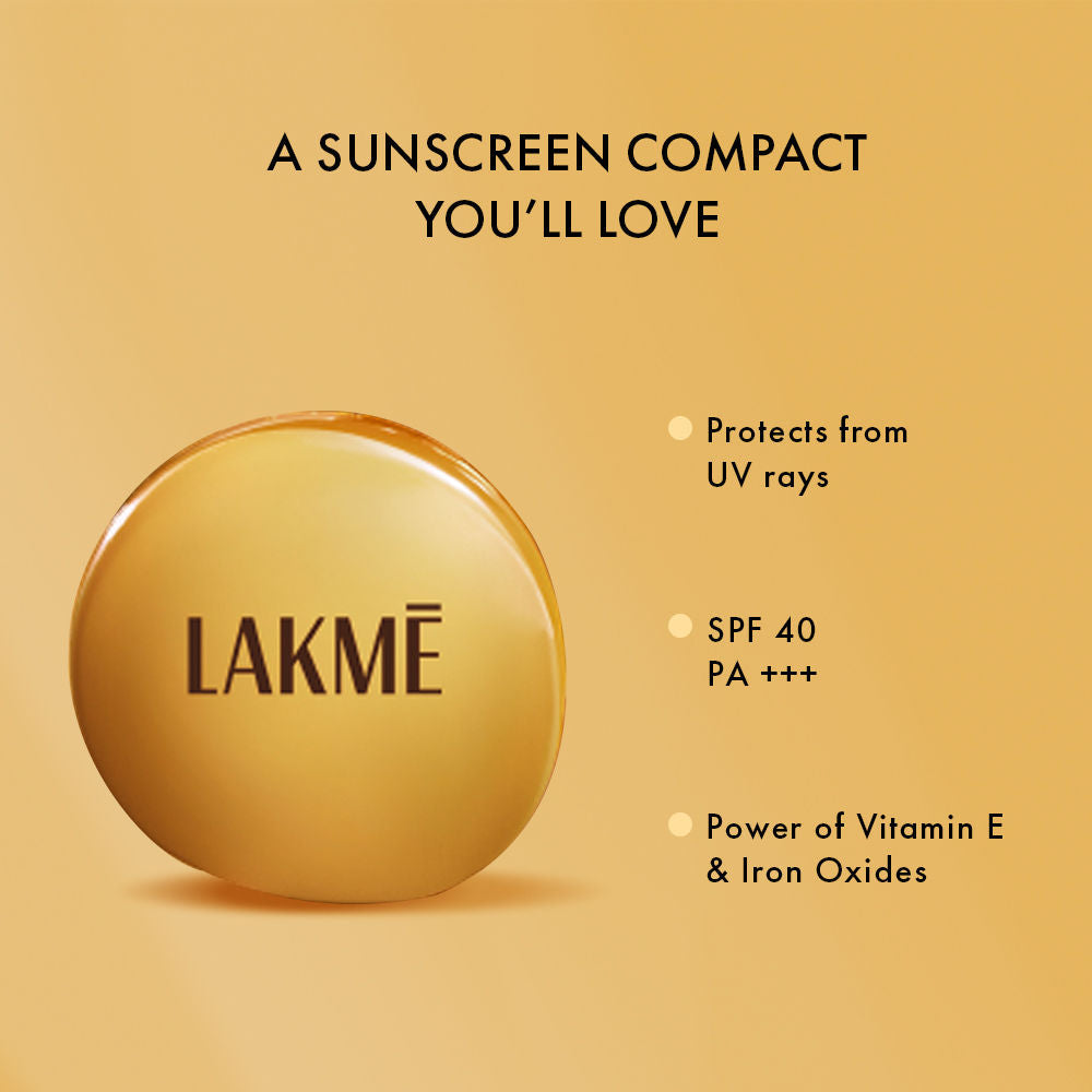 Lakme Sun Expert SPF 40 PA+++ Ultra Matte Compact With Power of Vitamin E and Iron Oxides