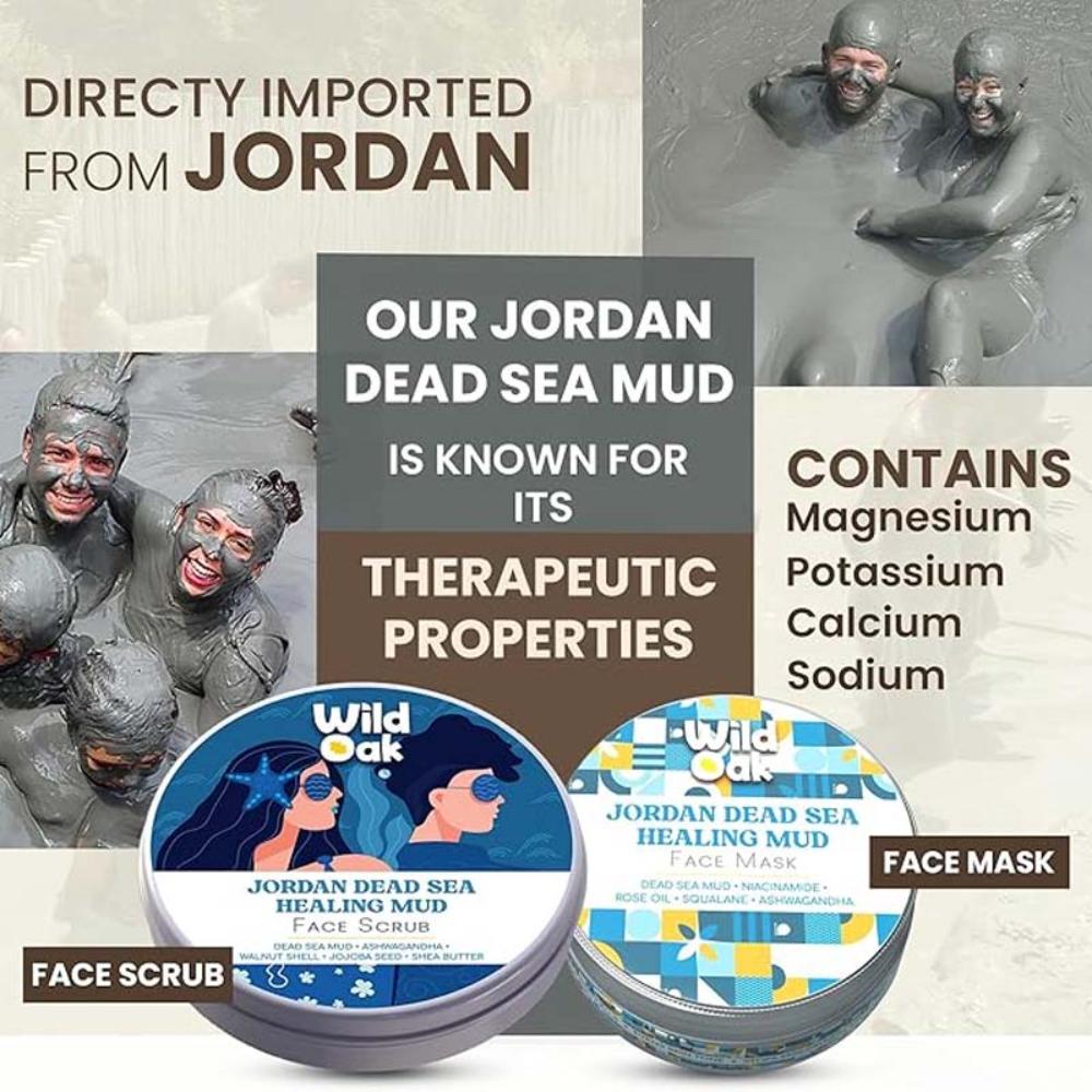 Wild Oak Jordan Dead Sea Healing Mud Face Mask