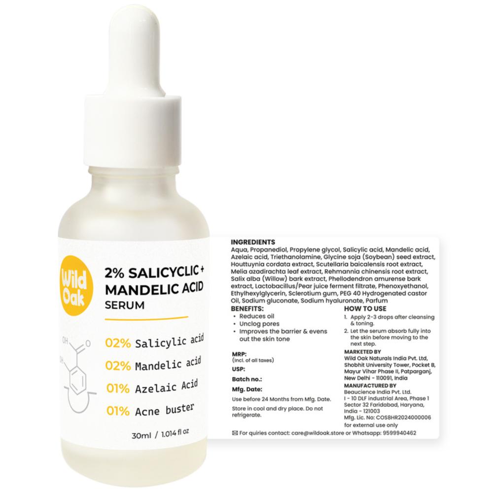 Wild Oak 2% Salicylic Mandelic Face Serum
