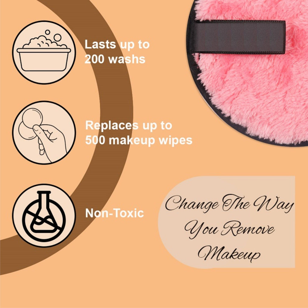Beautiliss Reusable Makeup Remover Cleansing Pad For Face & Eyes Big Size