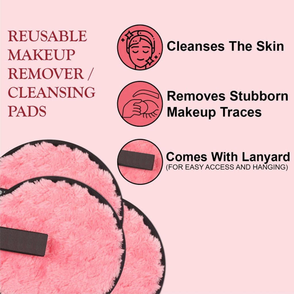 Beautiliss Reusable Makeup Remover Cleansing Pad For Face & Eyes Big Size