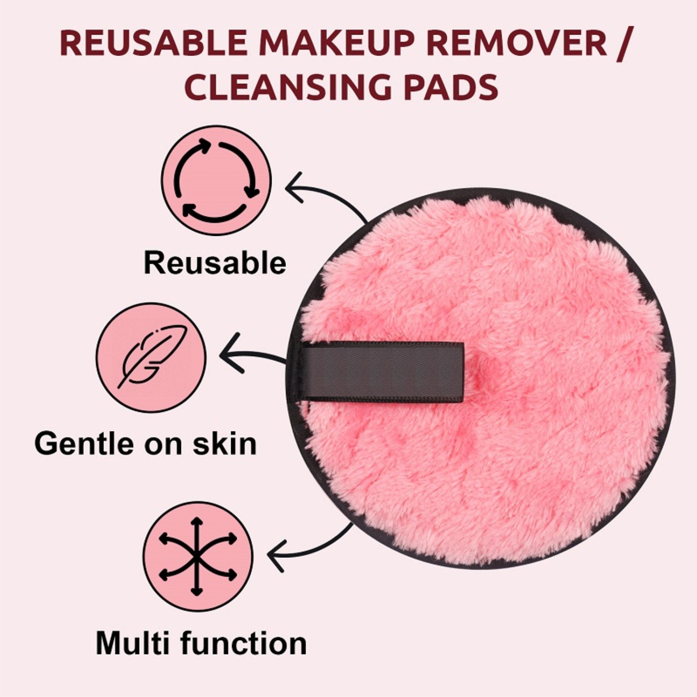 Beautiliss Reusable Makeup Remover Cleansing Pad For Face & Eyes Big Size