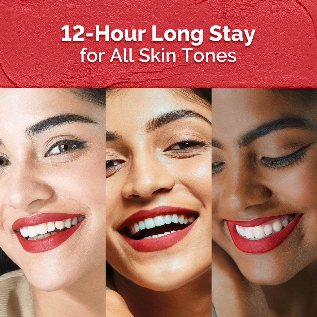 Mamaearth Moisture Matte Longstay Mini Lipstick with Avocado Oil & Vitamin E