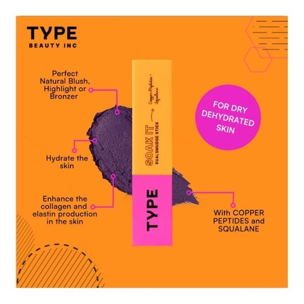 Type Beauty 2 In 1 Blush + Bronzer Stick - 826 Cotton Candy Salted Caramel