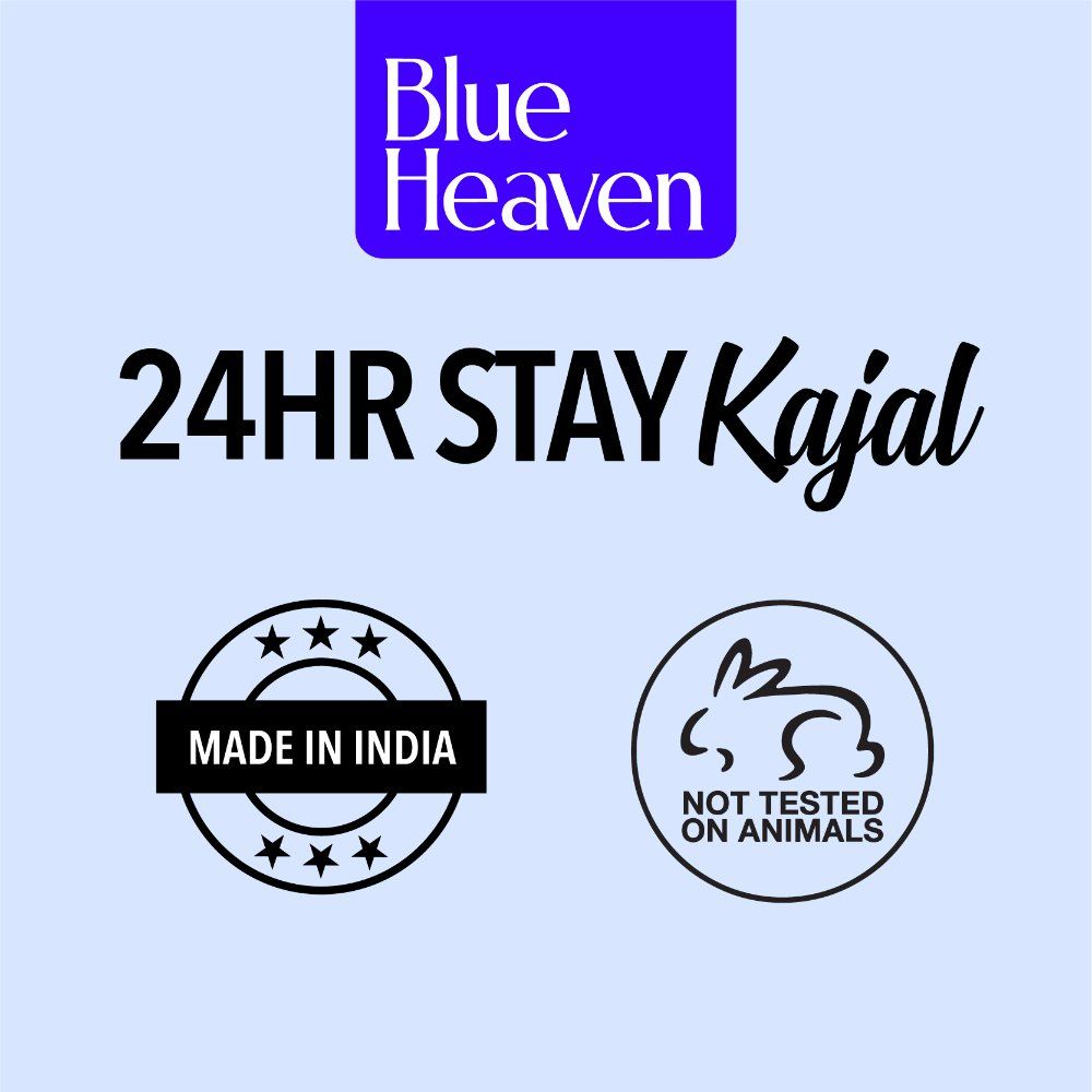 Blue Heaven 24hr Stay Kajal Black Waterproof - Jet Black