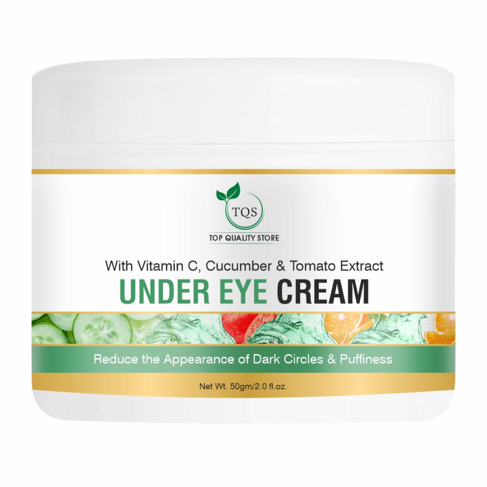 Tqs Under Eye Cream With Vitamin C, Cucumber Extract Dark Circles, Eye Puffiness & Wrinkles