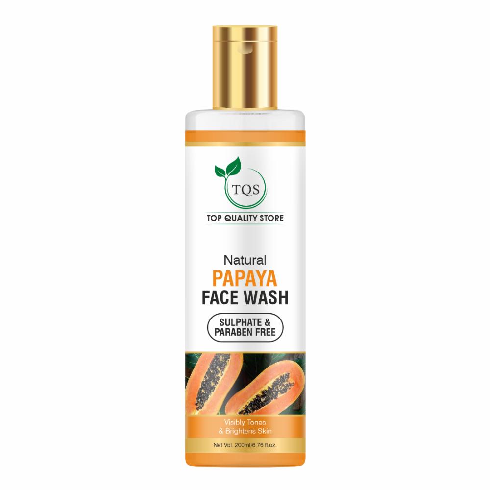 Tqs Papaya Face Wash For Tan Removal, Dead Skin & Dark Spots Removal For A Clear & Glowing Skin