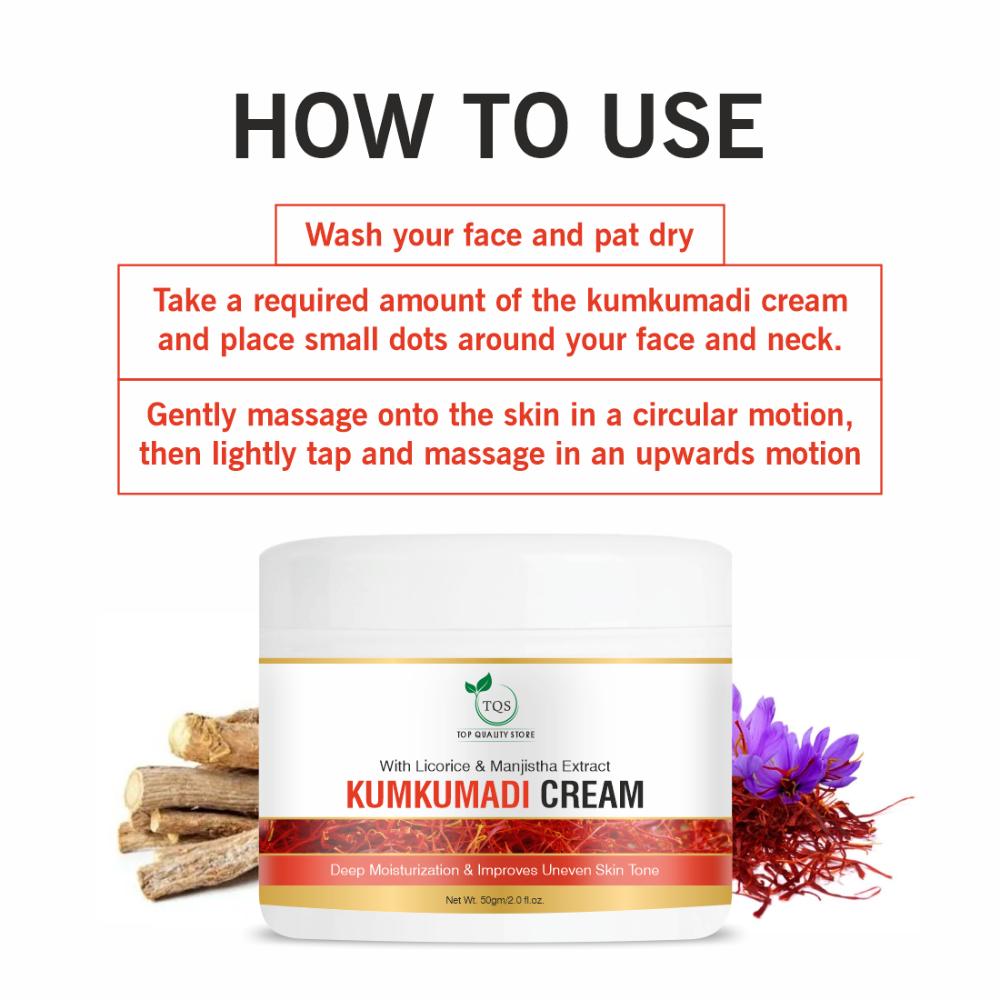 TQS Kumkumadi Face Cream With Licorice & Manjistha