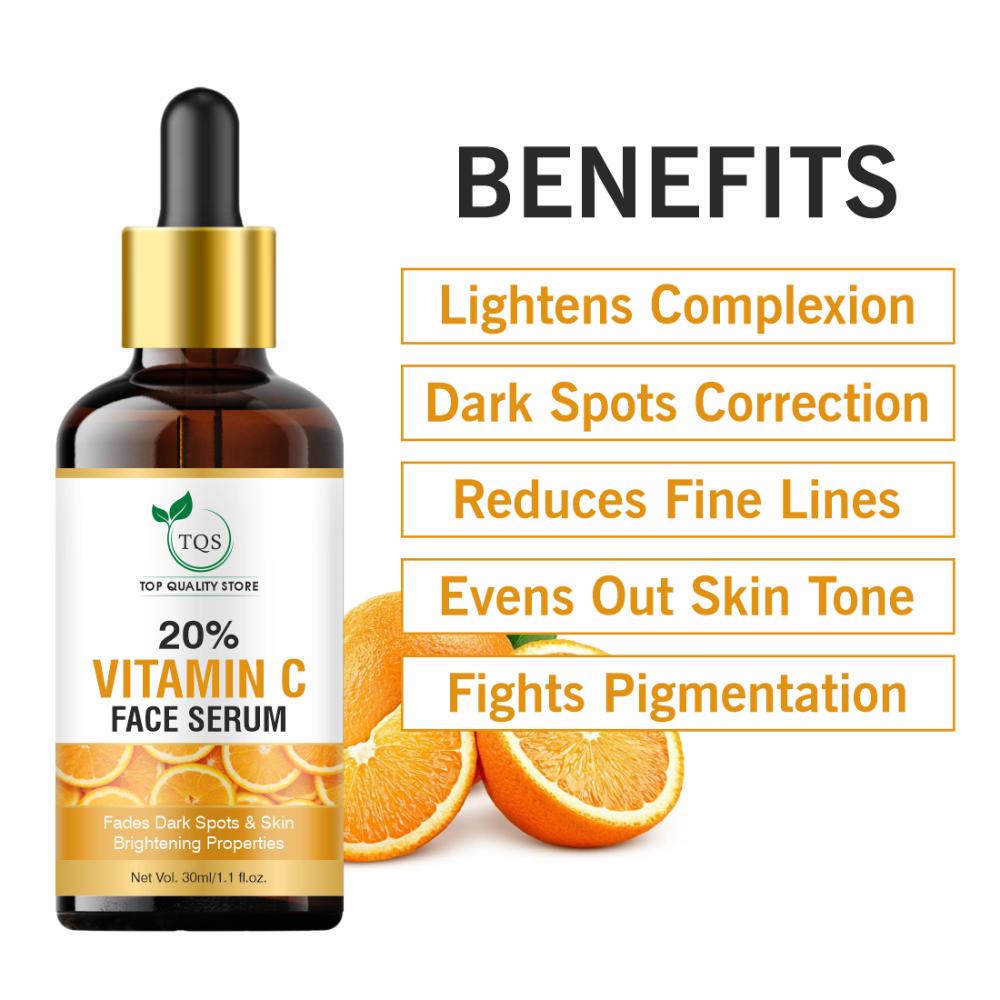 Tqs The Natural Wash 20% Vitamin C Face Serum With Mulberry Extract For Glowing & Radiant Skin