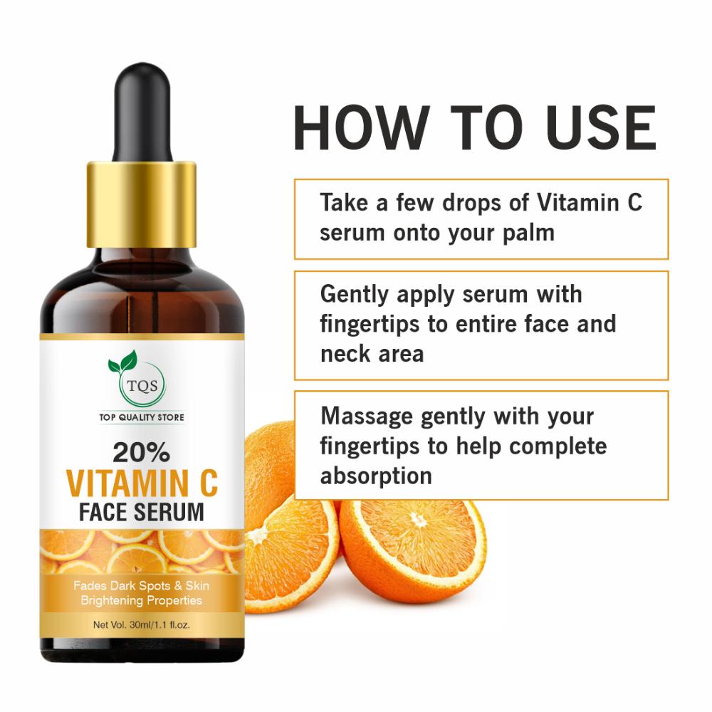 Tqs The Natural Wash 20% Vitamin C Face Serum With Mulberry Extract For Glowing & Radiant Skin