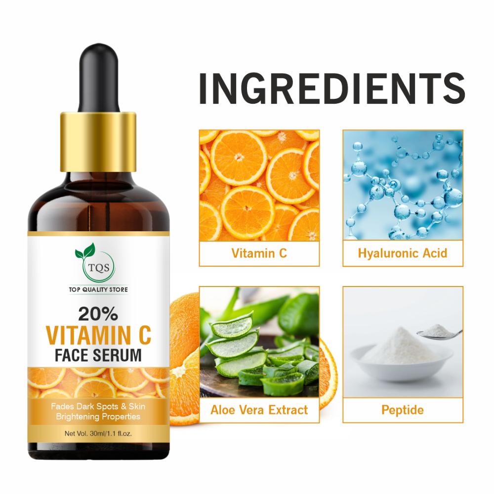 Tqs The Natural Wash 20% Vitamin C Face Serum With Mulberry Extract For Glowing & Radiant Skin