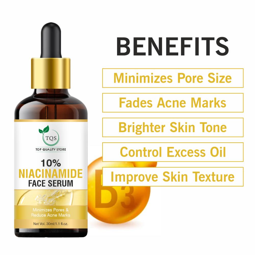 Tqs 10% Niacinamide Face Serum With Zinc Fades Acne Marks & Dark Spots Control