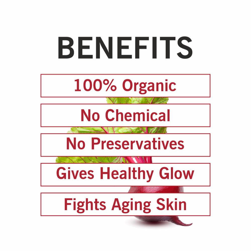 Tqs 100% Natural Beetroot Powder Pure & Organic For Face, Hair Skin & Lip Balm No Additives