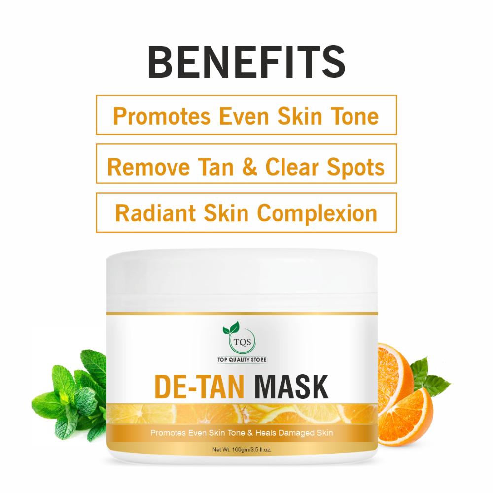 Tqs De Tan Face Mask For For Blackhead & Tan Removal, Glowing Skin