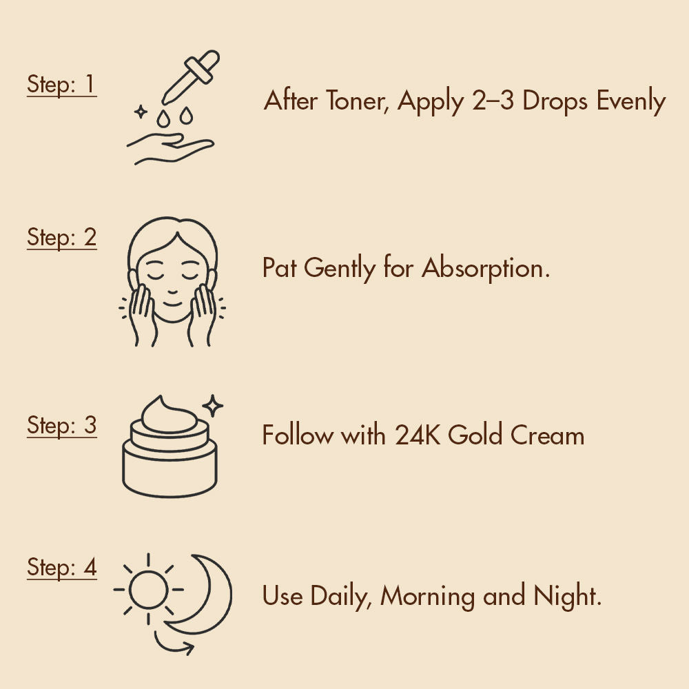 TONYMOLY Korean Intense Care Gold 24K Snail Serum to Firm, Brighten & Moisturise Dry, Rough Skin