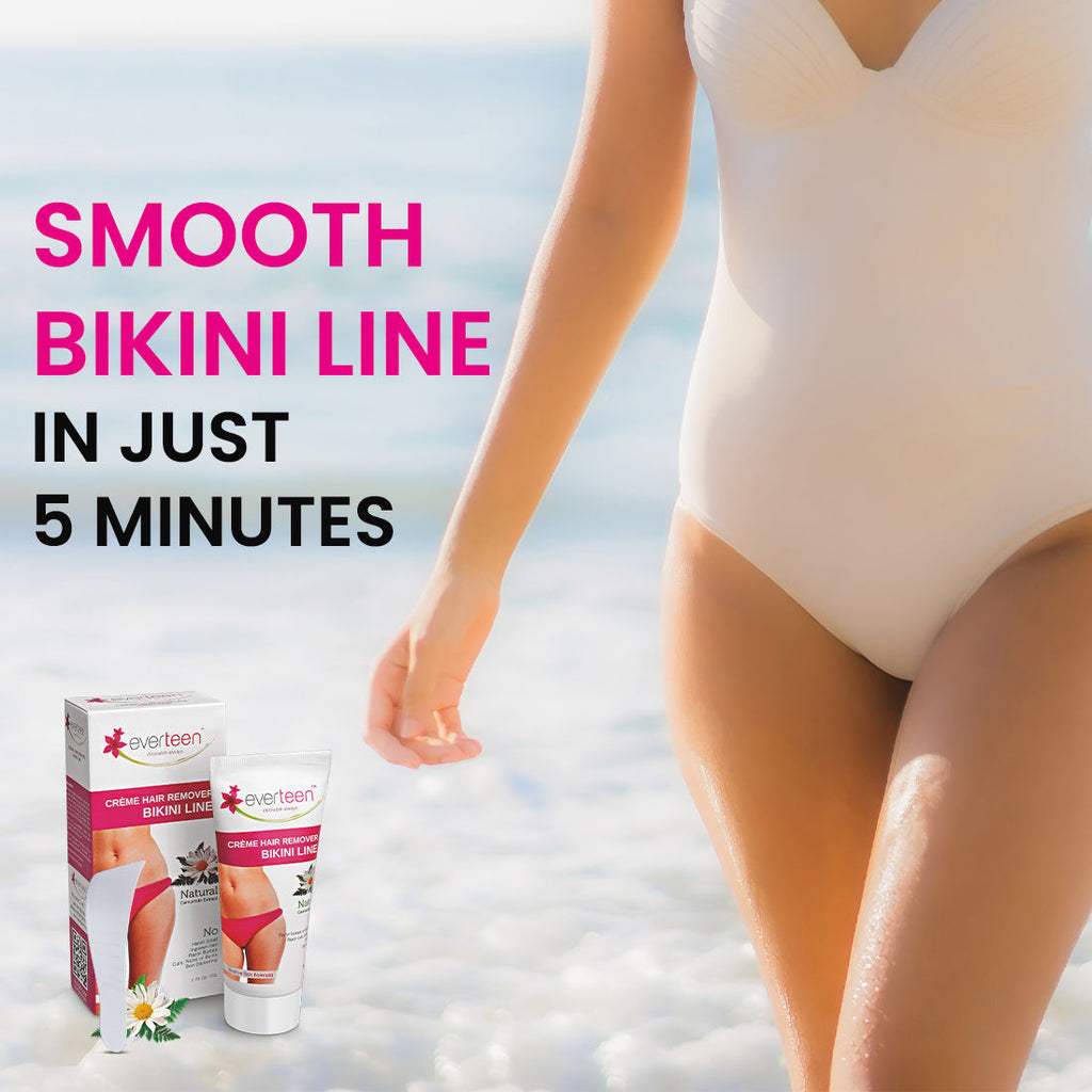 Everteen Bikini Line Hair Remover Creme and Natural Intimate Wash