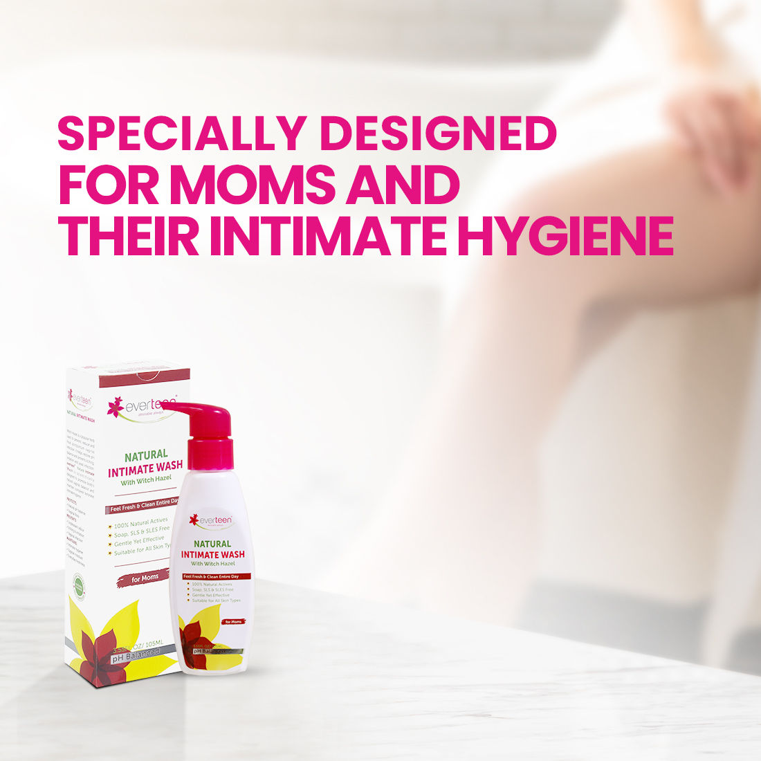 Everteen Bikini Line Hair Remover Creme and Natural Intimate Wash