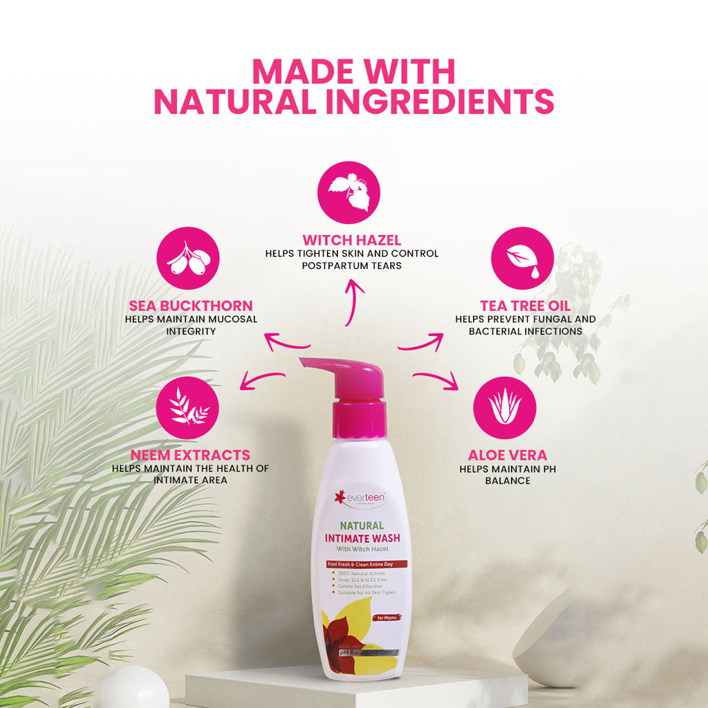 Everteen Bikini Line Hair Remover Creme and Natural Intimate Wash