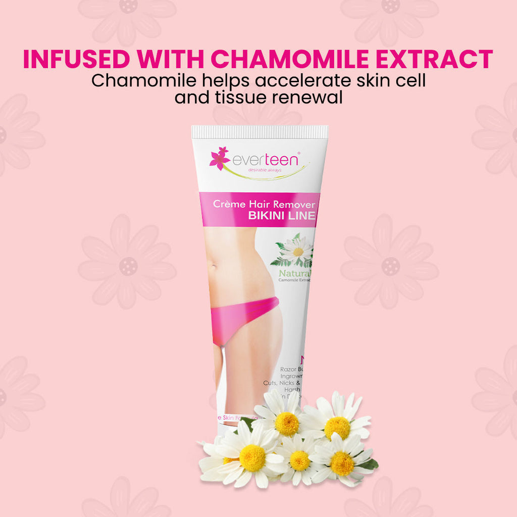 Everteen Bikini Line Hair Remover Creme and Natural Intimate Wash