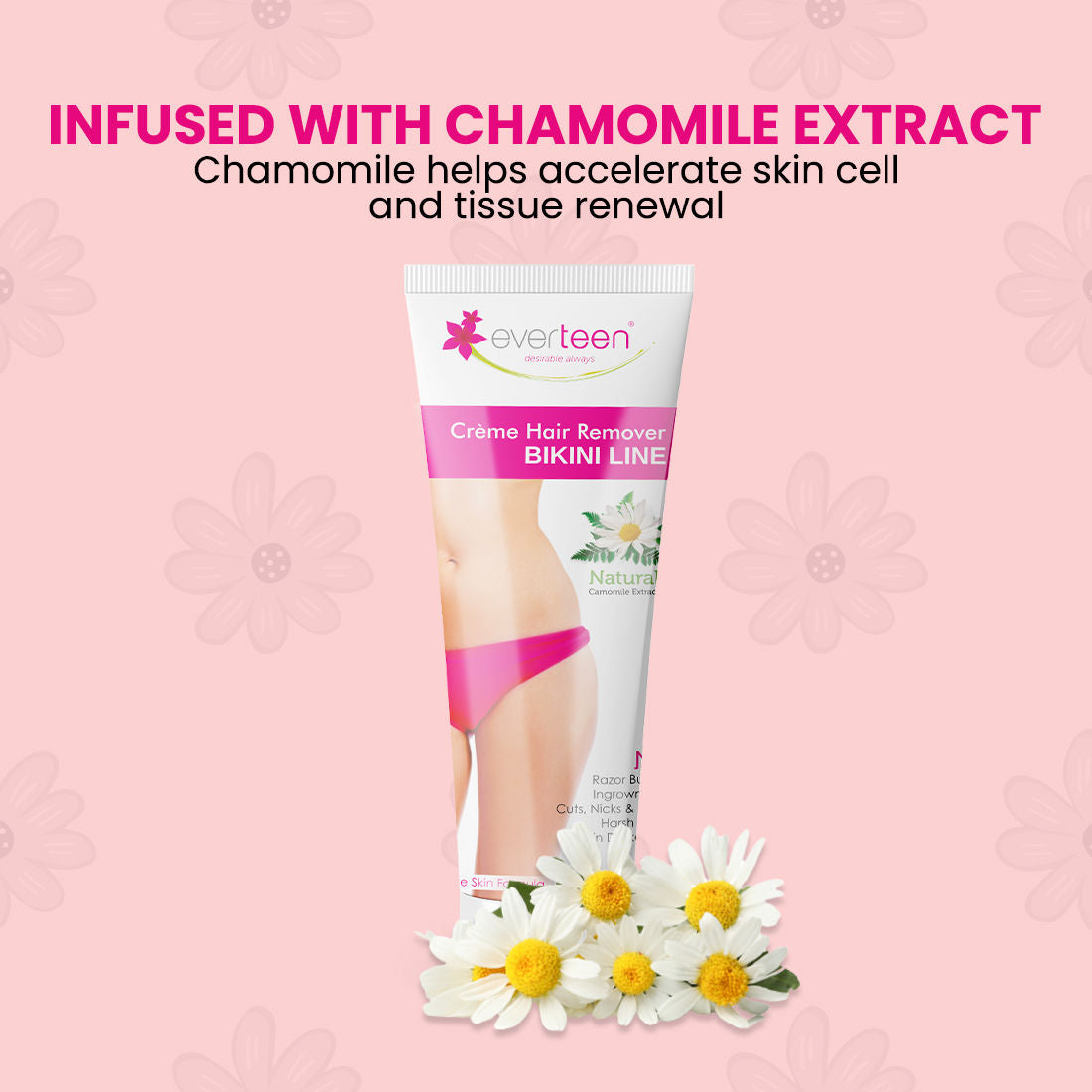 Everteen Bikini Line Hair Remover Creme and Natural Intimate Wash