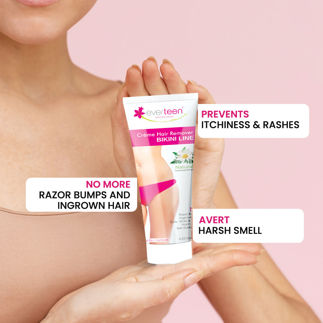 Everteen Bikini Line Hair Remover Creme and Natural Intimate Wash
