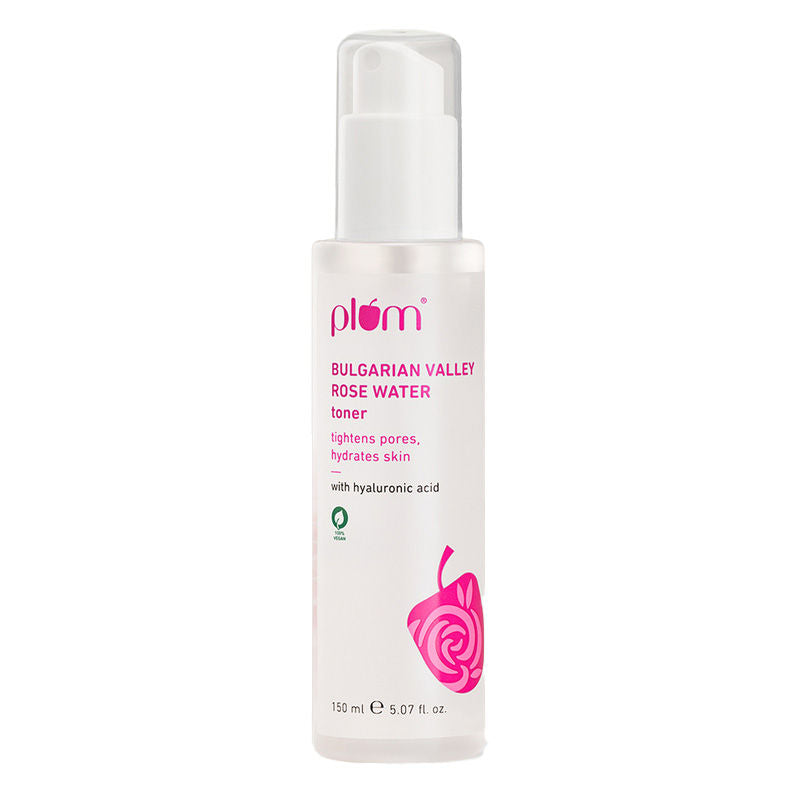 Plum Bulgarian Valley Rose Water Alcohol-Free Spray Toner With Hyaluronic Acid- Hydrates & Refreshes