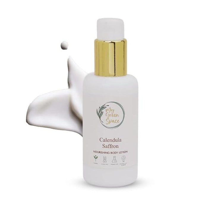 My Green Space Calendula Saffron Body Lotion Long-Lasting Moisture For All Skin Types