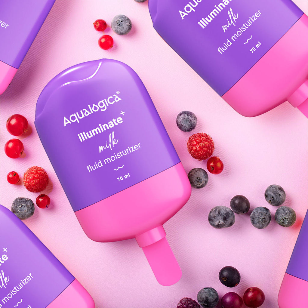 Aqualogica Illuminate + Milk Fluid Moisturizer For Oily To Combination Skin