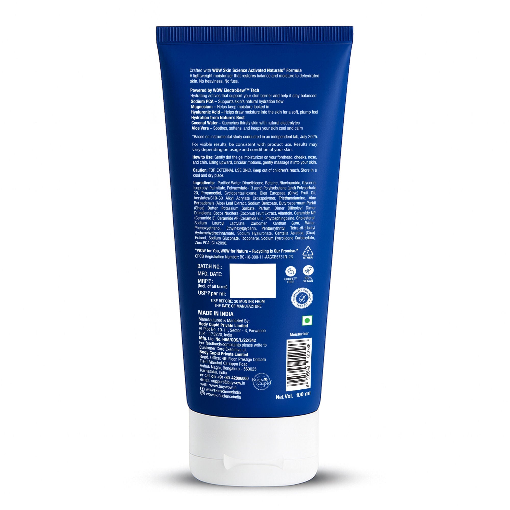WOW Skin Science HydroCharge Electrolyte Moisturizer